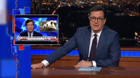 Stephen Colbert Mocks Tucker Carlsons Sex Crazed Pandas Segment