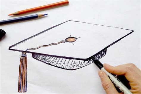 How To Draw A Graduation Cap With Pictures Ehow