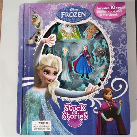 Preloved Buku Bekas Disney Frozen Stuck On Stories Mulus Lengkap Buku
