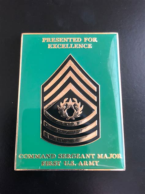 First Us Army Command Sergeant Major Challengecointrader Llc