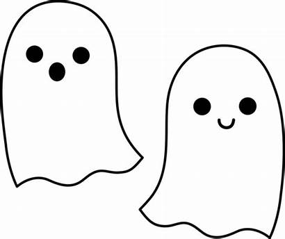 Halloween Ghosts Haunted Duo Ghost Simple Clip
