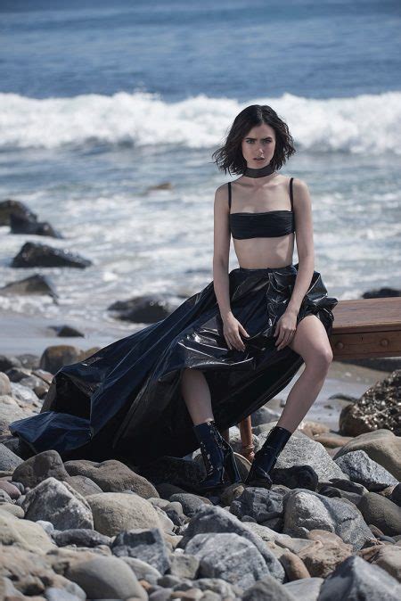 Lily Collins Poses At The Beach For Malibu Magazine Fashion Gone Rogue