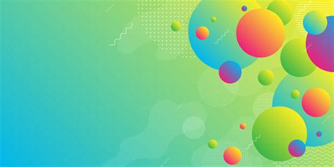 Bright Neon Background With Colorful Gradient Shapes 681284 Vector Art