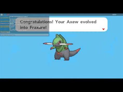 How To Evovle Axew In To Fraxure Pokemon Brick Bronze YouTube