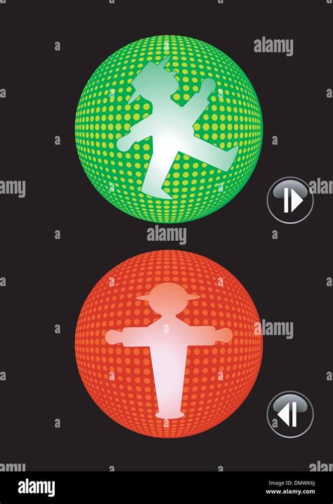 Traffic Lights Go And Stop Stock Vector Image And Art Alamy