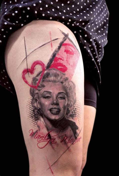 Skindeeptales Marilyn Monroe Tattoo Marilyn Tattoo Tattoos