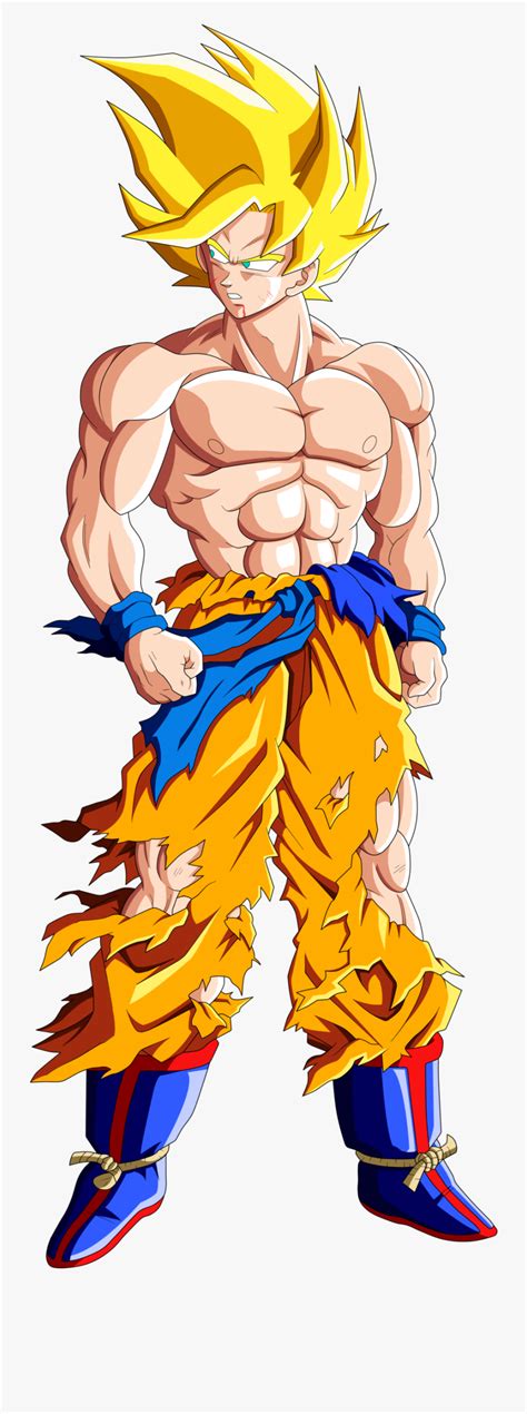 Goku Clipart Gambar Goku Super Saiyan Muscles Free Transparent