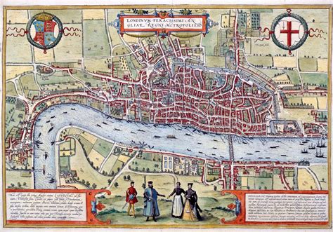 Incredibly Rare Ancient Map Of London Is Discovered From 1572 And The