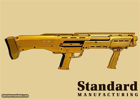 Standard Manufacturing DP 12 Double Barrel Pump Shotgun Gold