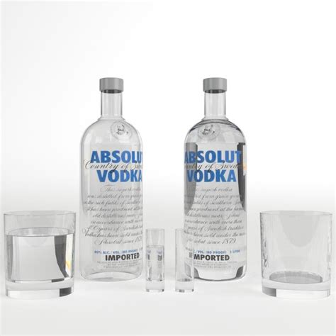 Absolute Vodka And Glasses Set Absolut Vodka Absolut Vodka Bottle Vodka