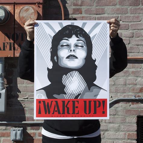 shepard fairey on twitter wake up prints avail 02 28 10am pst on ptfmxhghc2
