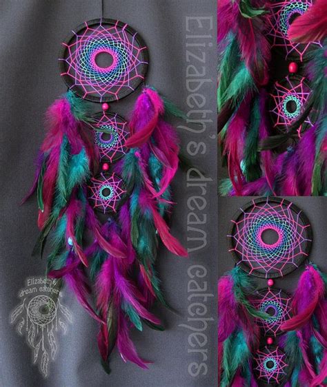 Dream Catcher Pink Dreamcatcher Purple Dreamcatchers Wall Etsy