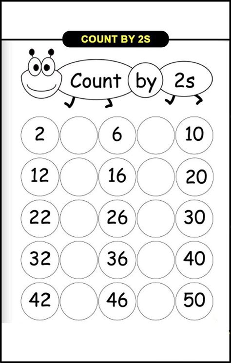 Skip Counting In 2s Worksheet