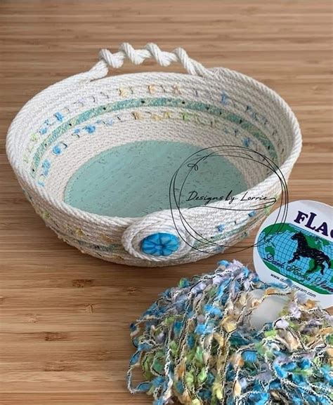 Pin By Marlene Mattarazzo On Rope Bowls Coiled Fabric Basket Coiled
