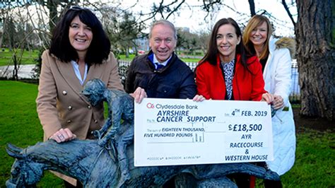 Donation To The Home4cancer Project Ayr Racecourse Scotlands