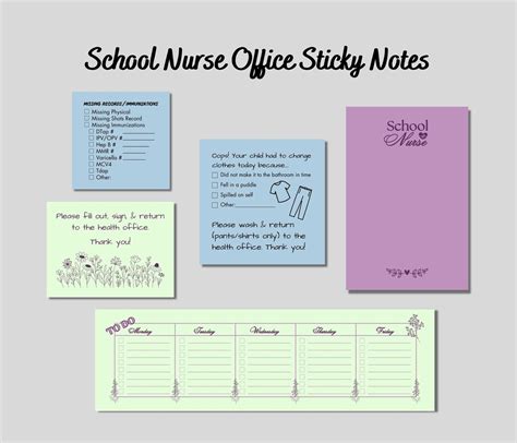 School Nurse Sticky Notes School Nurse Post It® T For School Nurse