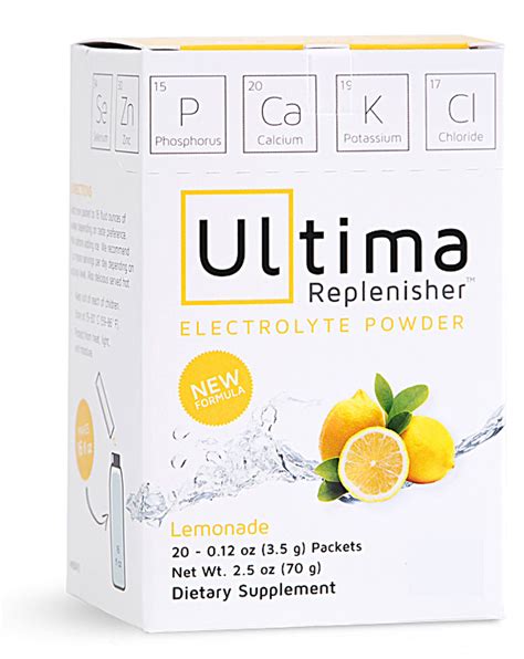Ultima Health Products Ultima Replenisher Electrolyte Powder Lemonade