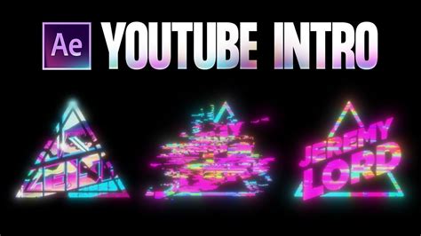 Animating A Glitch Effect Youtube Intro In After Effects