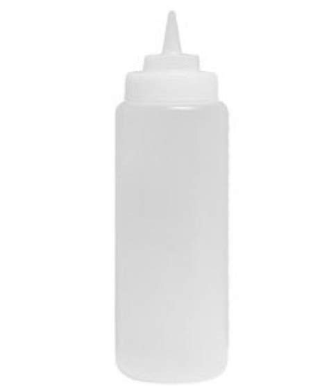 Plastic Squeeze Bottle 708ml Clear Johnsons Est 1912 Club Chef