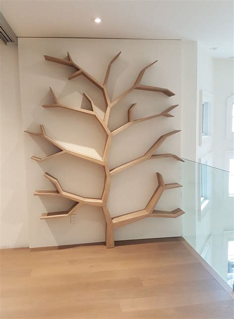 Stylish Tree Bookshelf Unique Wooden Book Storage Etsy In 2021 Home