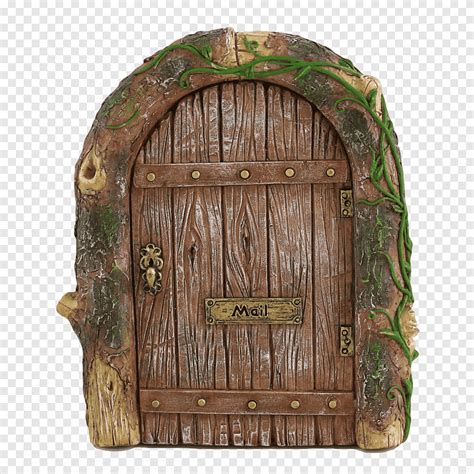 Brown Wooden Door Fairy Door Garden Gnome Door Furniture Elf Png