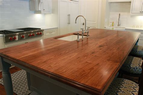The popularity of wood countertops has endured the changing times and trends as new countertop materials have been introduced over the decades. Walnut Countertops - J. Aaron