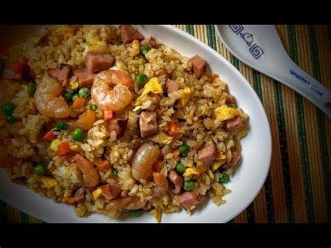 Yang chow fried rice (pork, shrimp and chicken) 914. YANG CHOW FRIED RICE Hongkong Style - YouTube | Fried rice ...