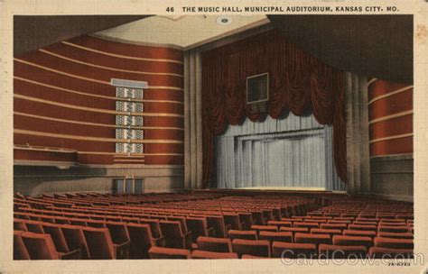 What are the parking options at music hall kansas city? The Music Hall, Municipal Auditorium Kansas City, MO Postcard
