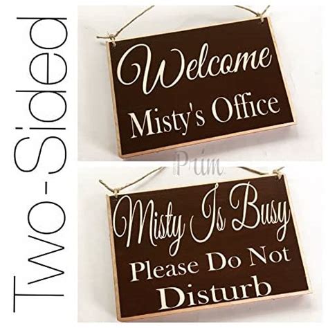 Custom Name Welcome Busy Please Do Not Disturb 8x6 Choose