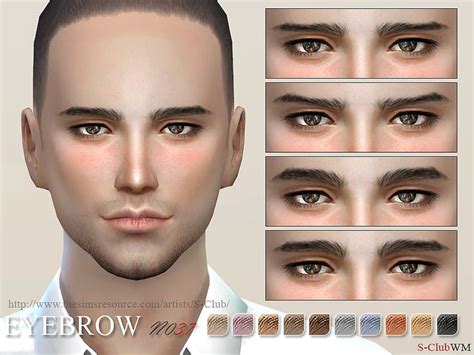 Eyebrows For Men Enjoy Thank You Found In Tsr Category Sims 4