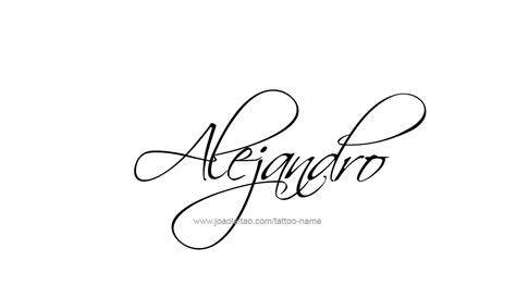 Alejandro Name Tattoo Designs