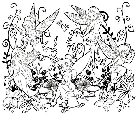 Coloring Pages Of Disney Fairies