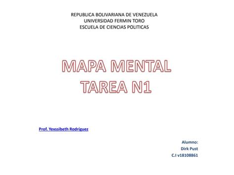 Mapa Mental Tarea N1 Ppt