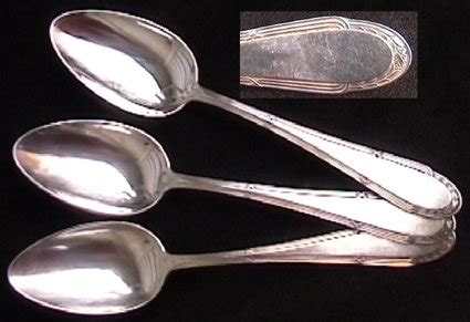Large spoon, menu spoons, wmf crusade 200, silver plated, 90er silver edition. WMF silverplate 90 outline edge with X's WMF9 flatware 3 ...