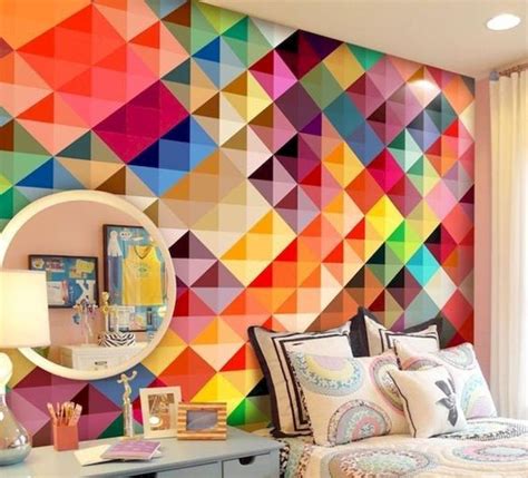 60 Best Geometric Wall Art Paint Design Ideas 1 33decor Colorful