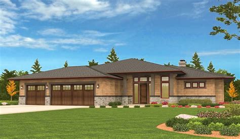 Plan 85126ms Prairie Ranch Home With Walkout Basement Prairie Style