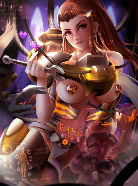 Rule D Armor Bearwitch Blizzard Entertainment Breasts Brigitte