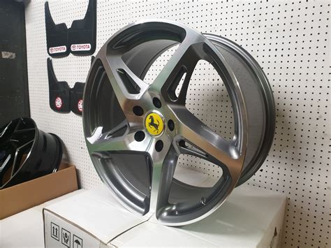 19″ Ferrari 458 Style In Gunmetal With Machined Face Ms Alloys
