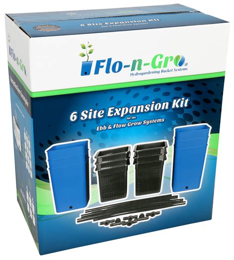 flo n gro ebb and flow expansion kit 6 site t and t hydroponic supplies
