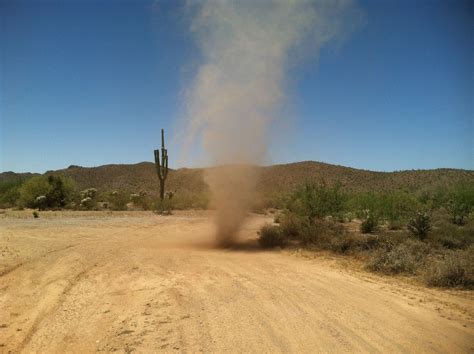 Caught A Photo Of This Dust Devil When I Was Out In The Desert Today