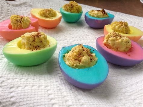 Double Colored Deviled Eggs Food Recipes Egg Recipes