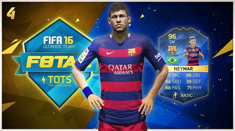 With euro 2016 starting june 10th, 2016 ea will again push forward this year's tots to stop it. F8TAL TOTS ''Neymar'' Episode #4 | FIFA 16 - YouTube