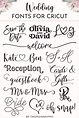 Best Wedding Fonts For Cricut Projects | Cricut fonts, Wedding fonts ...