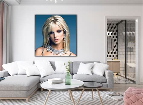 Britney Spears Canvas Wall Art Pop Icon Wall Art Britney S Spotlight