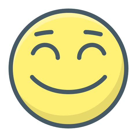 Face Positive Smile Smiley Icon Free Download