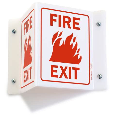 Fire Exit Signs Fire And Emergency Signs Sku S 4569