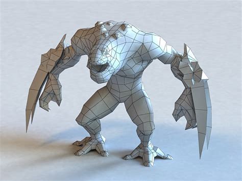 Beast Warrior Concept 3d Model 3ds Max Files Free Download Modeling