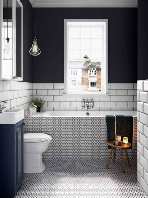 15 Cool Black And White Bathroom Tile Design Ideas For Your Inspiration
