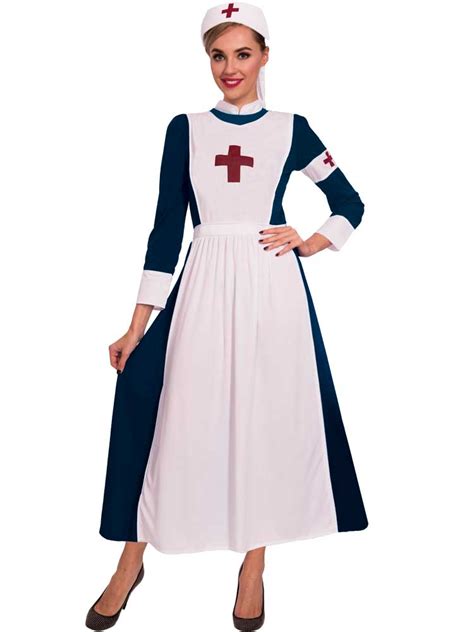 Adult Great War Nurse Fancy Dress Costume Ww2 Ww1 World War Ve Day Ladies Womens Ebay