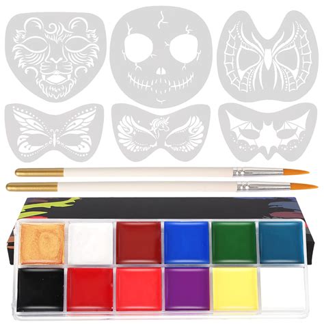 Koogel Face Painting Kits 12 Colors Halloween Face Makeup